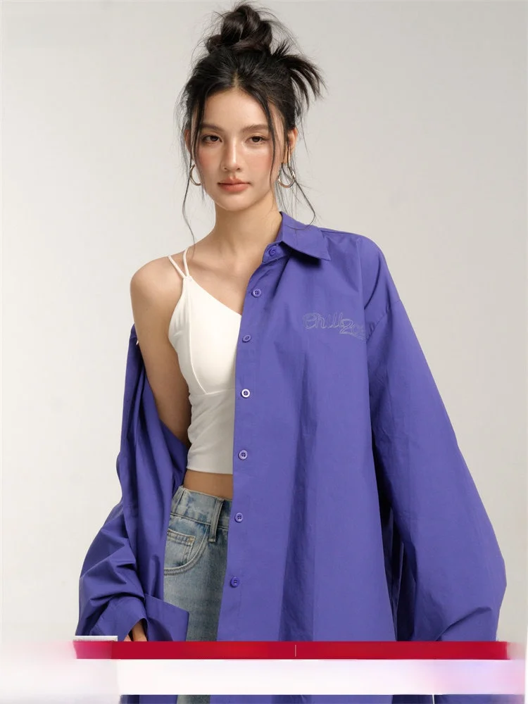 

Женская футболка Street Fiti: Шикарная, роскошная, омолаживающая, модная новинка 2025 года, из смесового хлопка и полиэстера, с длинным рукавом