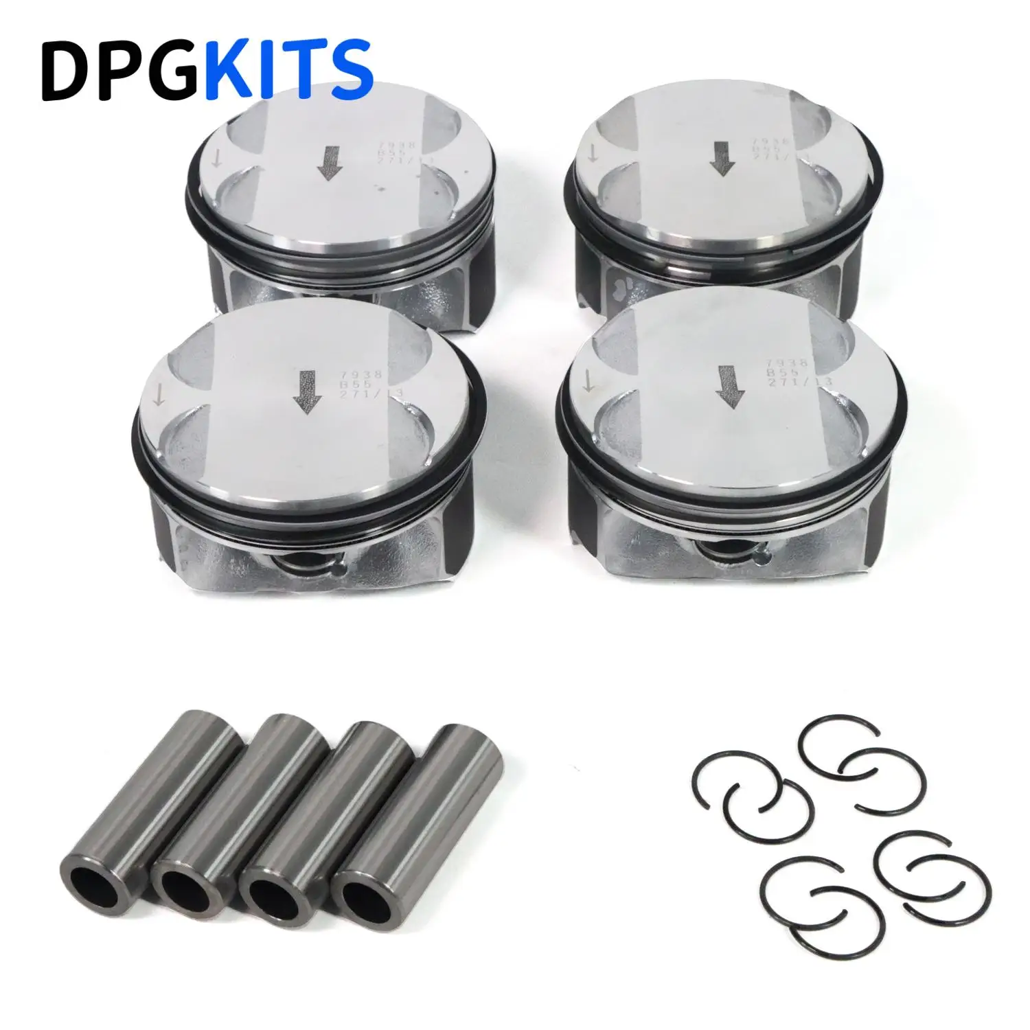 

4pc 12578324 12578326 12621251 12659419 12643172 Engine Piston & Rings Kit for Chevy Captiva Cobalt Equinox HHR Impala 2.4L