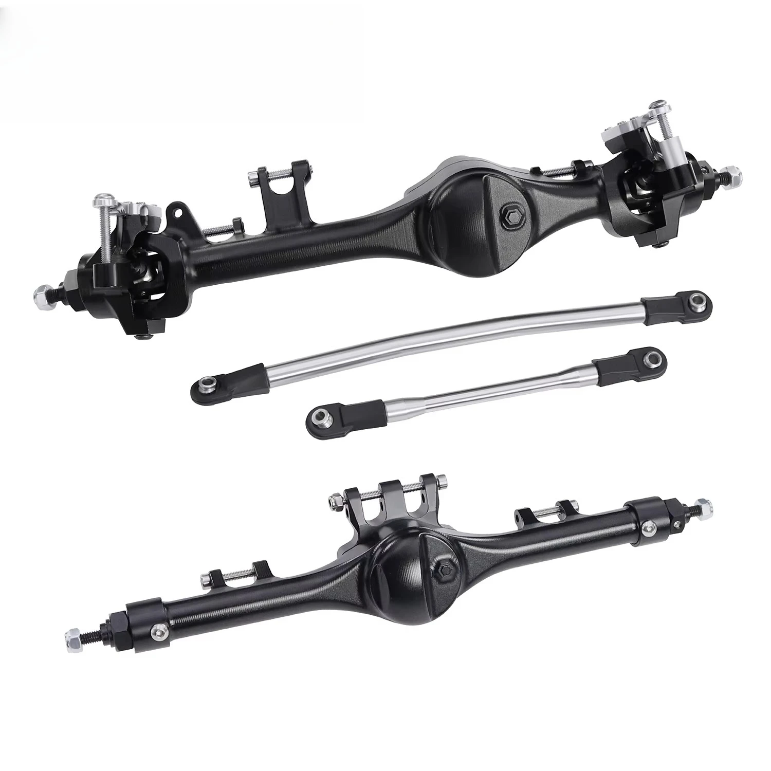 F10T Aluminum Front Rear Straight Axle Complete for 1/10 RC Crawler Axial SCX10 II Vanquish VS4-10 Phoenix F10T Upgrade Parts