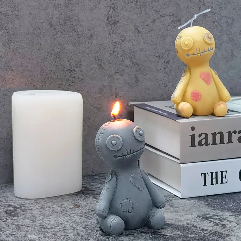 Sanxin Halloween Horror Muppet Aromatherapy Candle Silicone MoldDIYGypsum Fragrant Stone Decoration Silicone Mold