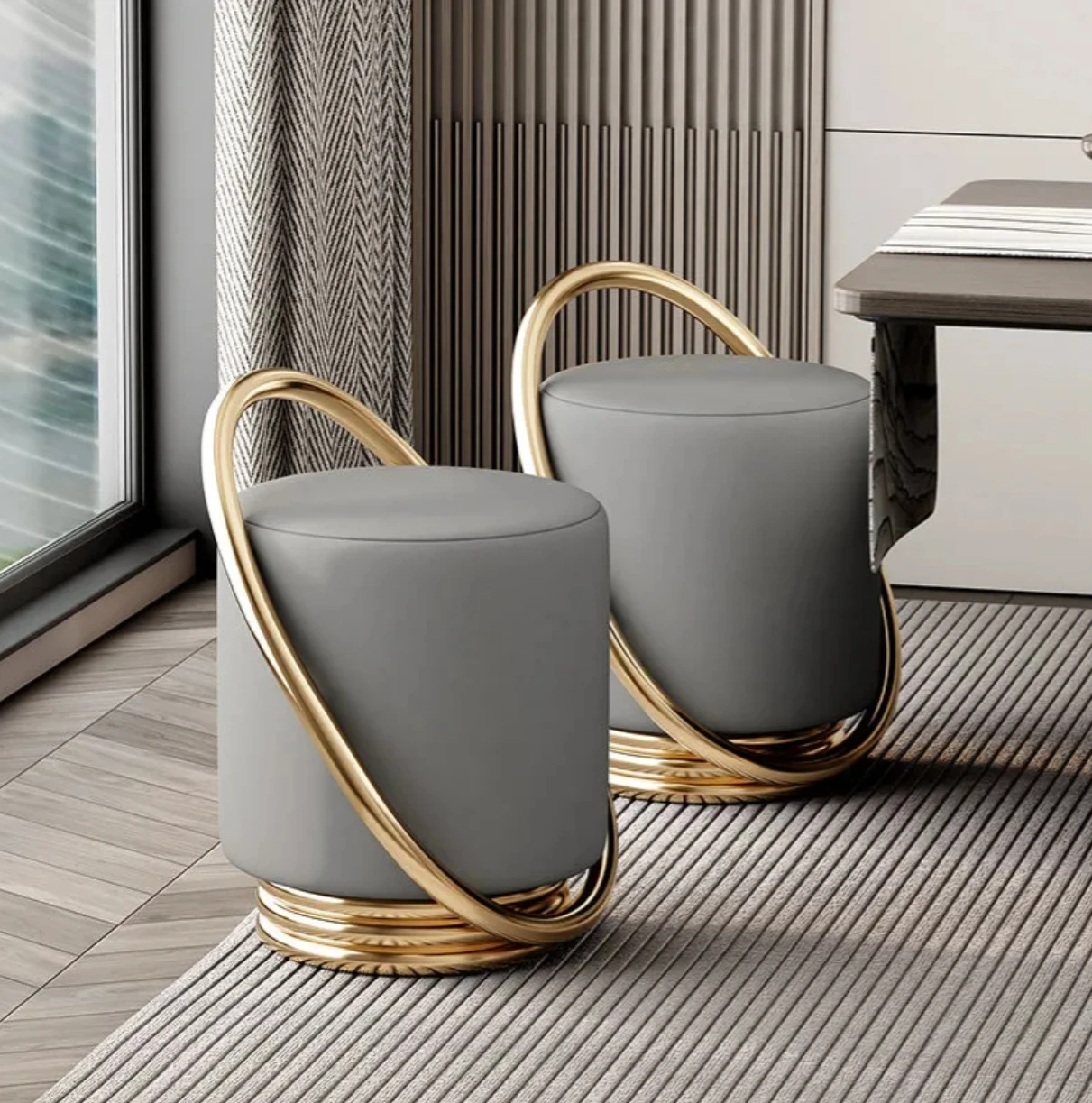 

Dressing Table Stool Living Room Tea Table Stool Simple Bedroom Makeup Stool