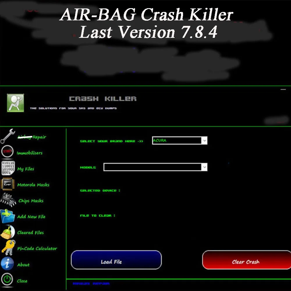 AIR-BAG Crash Killer 7.8.4 Car Software Free Installation Deleting Crash Data From ECU Dumps Service Tool TeamViewer AnyDesk