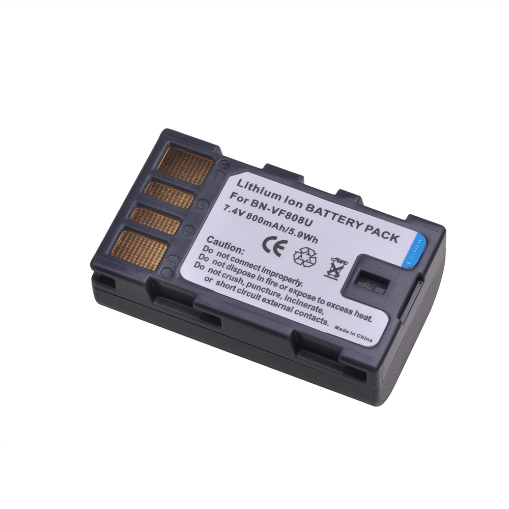 BN-VF808U BN-VF808 Battery and LED USB Charger for JVC VF815 BN-VF815U VF823 BN-VF823U GZ-MG230 GZ-MG255 GZ-MG275 GZ-MG330