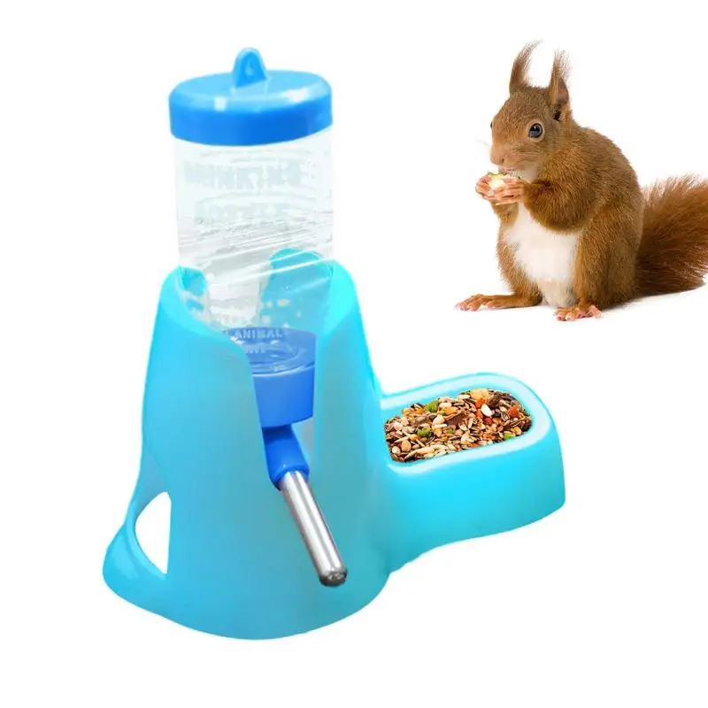 

Hamster Food Dispenser Hamster Food Bowl and Water Bottle Anti Fall Stable Feeder Standable Non Slip Pet Supplies for Pet Shop