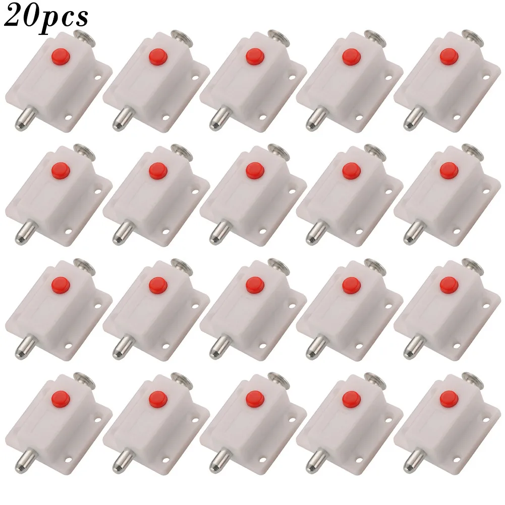 Conjunto de trava de parafuso de bloqueio slide kit de ferragem de captura deslizante armário de segurança segura 20 peças móveis anti-roubo novo