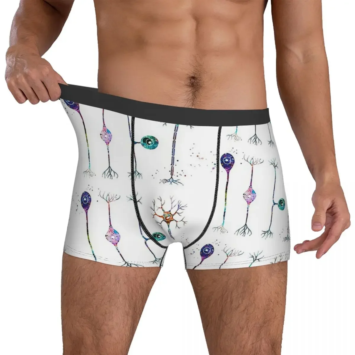 Boxer Onderbroek Shorts Vier Soorten Neuronen Slipje Mannen Comfortabel Ondergoed Voor Homme Man Boyfriend Cadeau