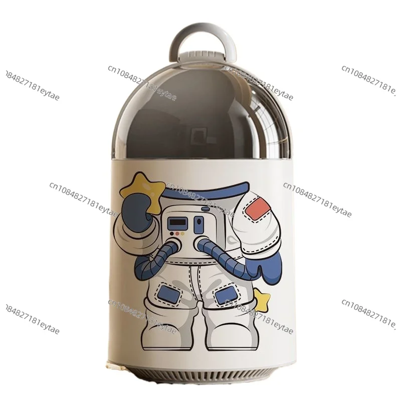 

Креативное мусорное ведро «Космонавт» большой емкости для дома, кухни, спальни, туалета, с крышкой и отсеком для влажных салфеток