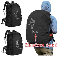 Personalized Customized Name Rain Cover Camping Foldable Protect Case Ultralight Backpack Casing Dust Portable Travel Covers