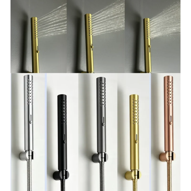 High Qualit Stainless Steel Hand-Hold Shower 3 Functions Handheld High-pressure Water-Saving Shower Head Hardware Accessorie