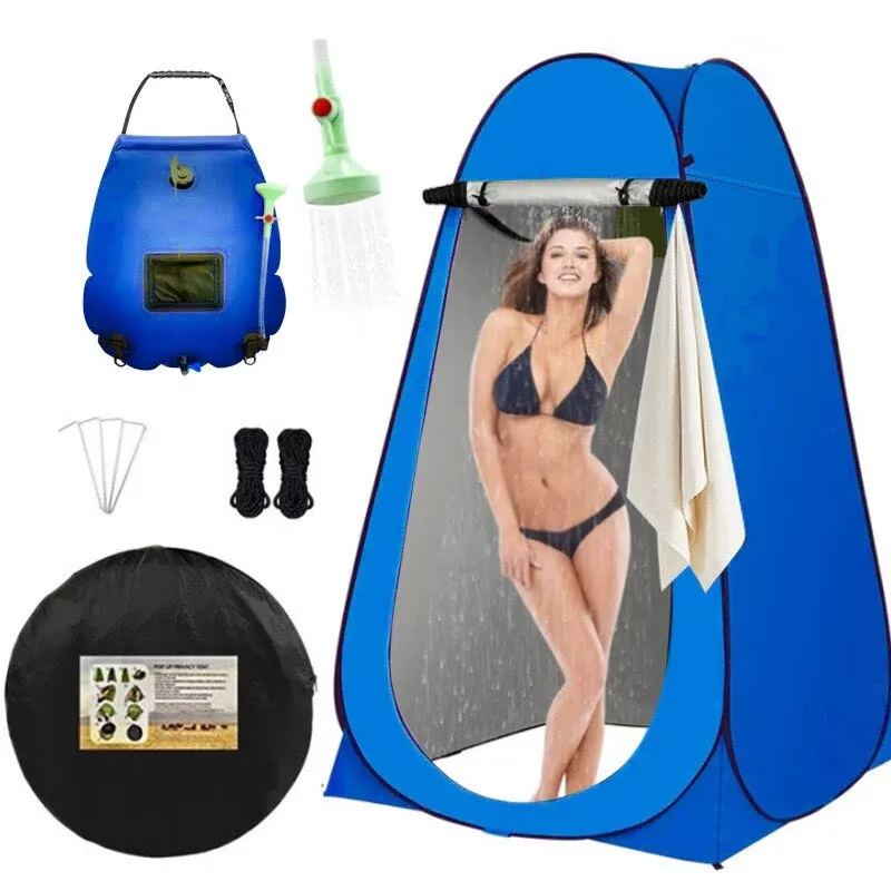 Large Size Foldable Shower Tent Camping Portable Camping Toilet and Shower Tent Lightweight Waterproof Bath Tent for Outdoor Use