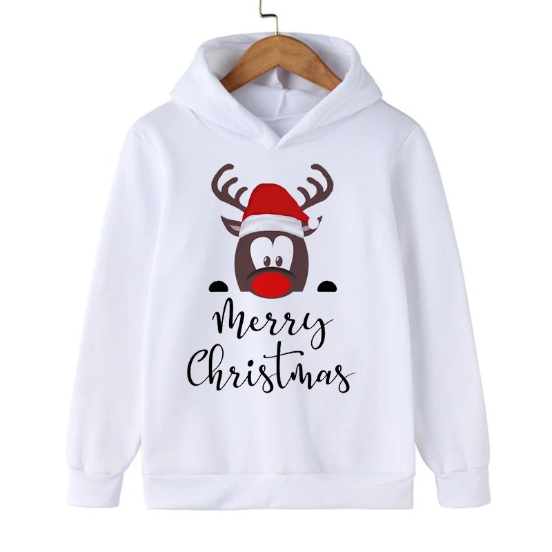 Sweatshirts Manga Cartoon Christmas Hoodie Funny Children Christmas Clothes Kid Girl Boy Manga Sweatshirt Hoody Baby Casual Top