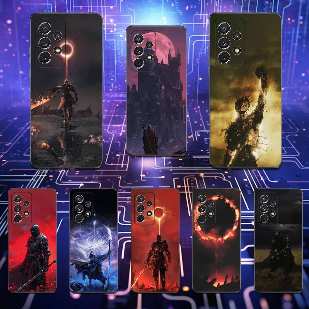 

D-Dark S-Souls Game Phone Case For Samsung S25,S24,S23,S22,S21,S20,S10,Ultra,Plus,Lite,FE,Soft Silicone Black Cover