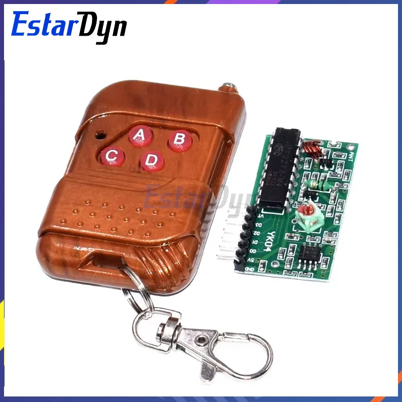 Estardyn 2262/2272 4 Channel 315Mhz Key Wireless Remote Control Kits Receiver module For arduino