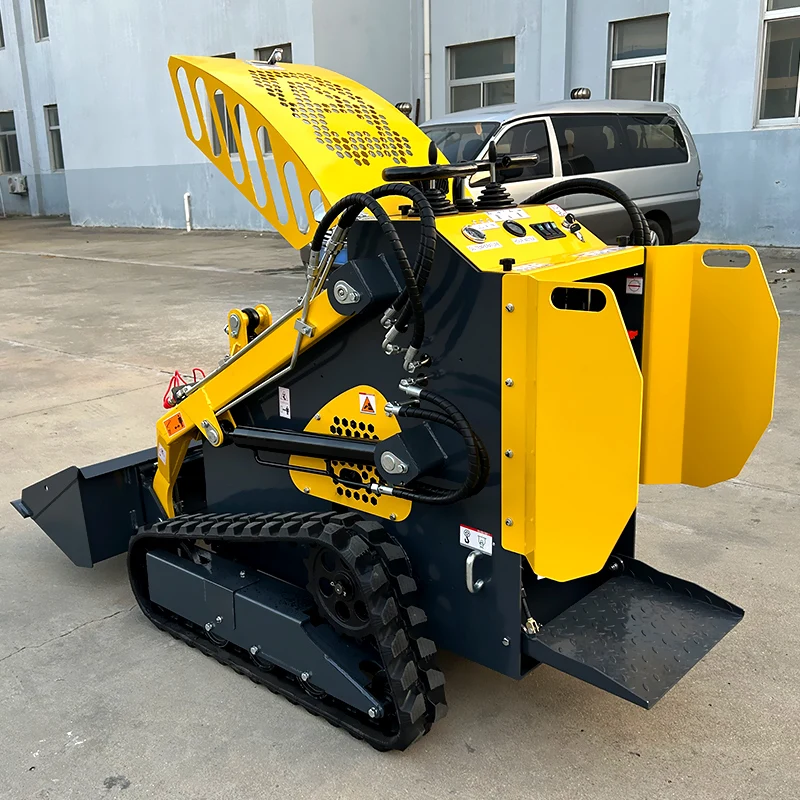 Loader Skid Steer Tugas Berat yang Dapat Disesuaikan, Mini Loader Skid Steer, Loader Skid Steer Beroda Rantai Multifungsi EPA
