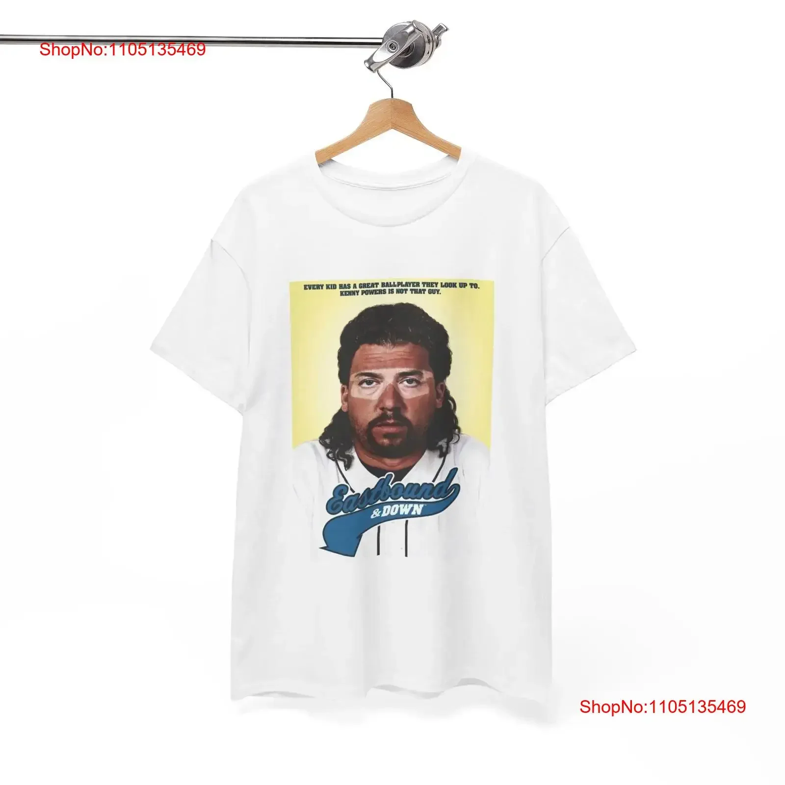 Kenny Powers T Shirt East Bound And Down Comedy Series Heavy Cotton vintage Washed Top For Everyday Wear Slightly streetwear