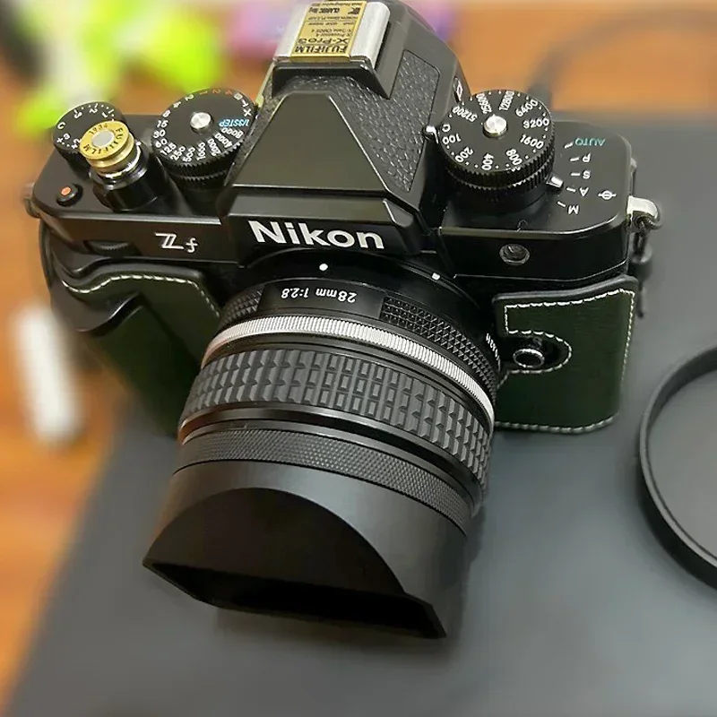 

Metal Square Lens Hood With Adapter ring and Metal Cap For Nikon Z 28mm F2.8 / Z28mm F2.8 SE Z7II Z6II Z5 ZFC ZF Z50 Z7 Z6 Z9 Z8