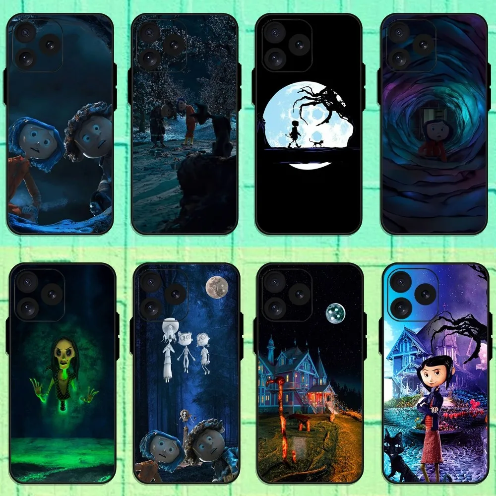 C-Coralines Cartoon Phone Case For iPhone 8 11 12 13 Pro 14 15 Mini X XR XS max Plus Shell