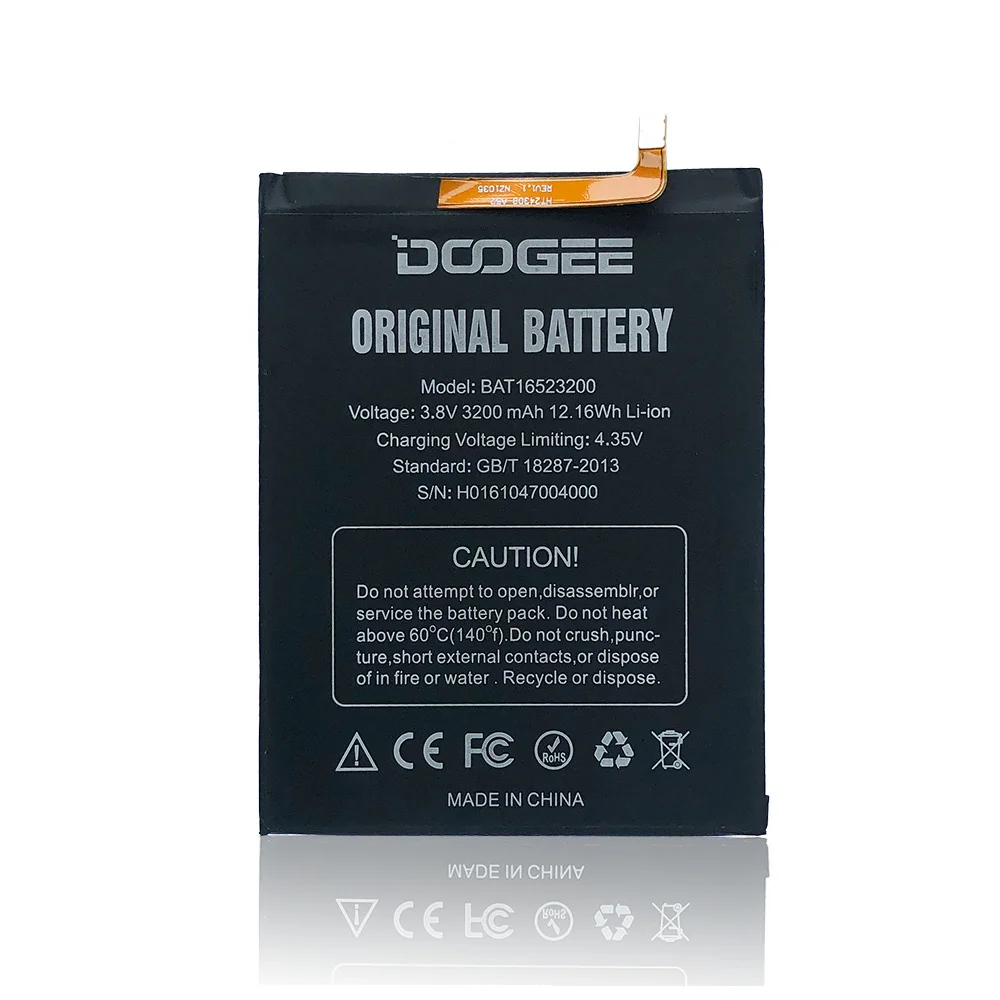 Original Replacement Battery For BAT16523200 MTK6750 Replacement 3600mAh Parts battery for DOOGEE Y6 Y6C Y6 Piano Smart Phone