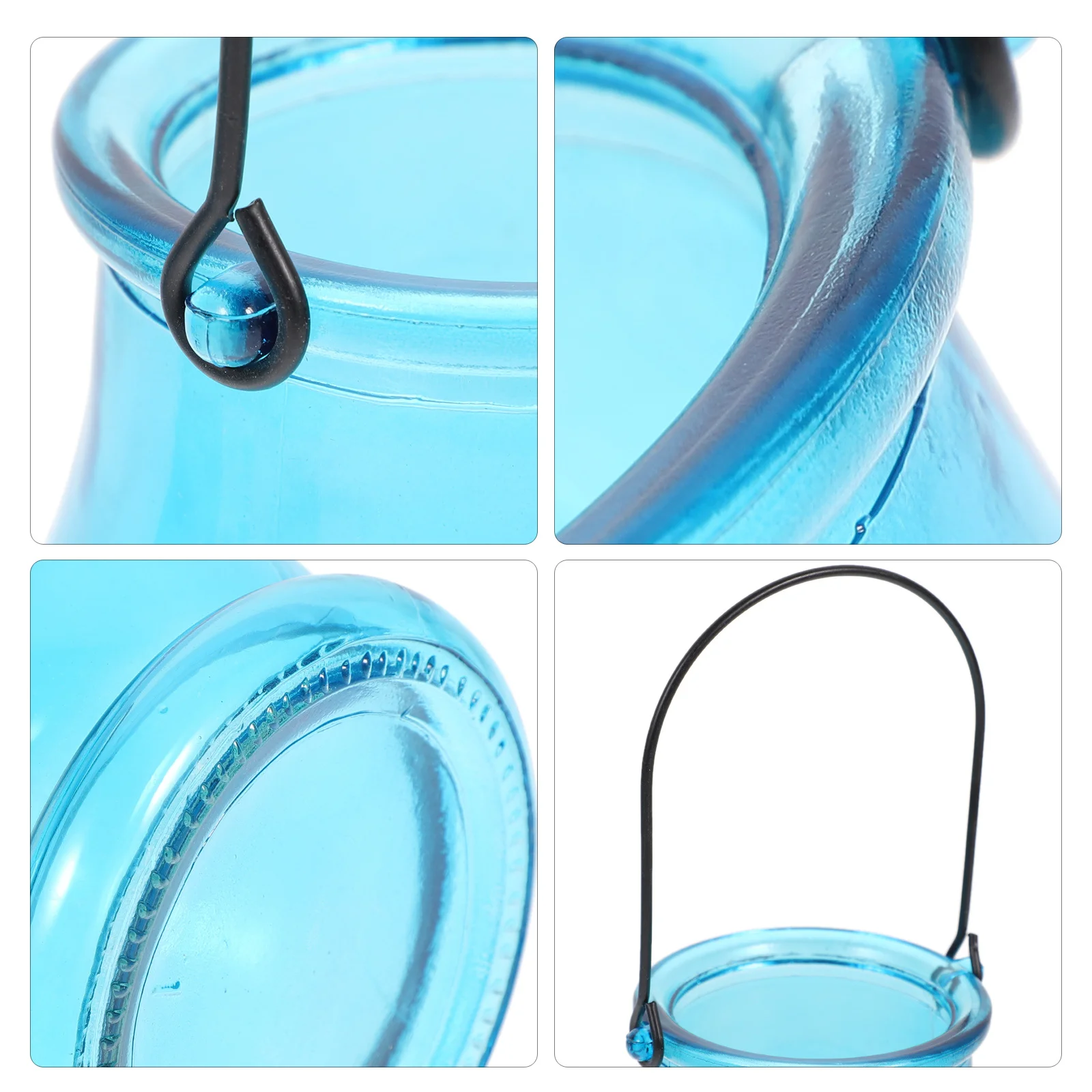 

5Pcs Glass Hanging Holder Elegant Tea Light Wall Mount Candleholder Home Decor Party Wedding Banquet Table Centerpiece