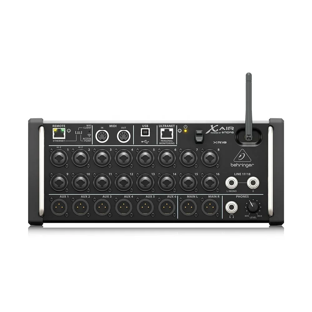 Behringer X AIR XR18 Rack Digital Mixer Pa System 18-Channel Integrated Wi-Fi Router Mixer