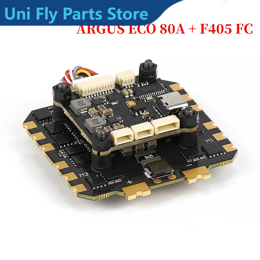 UniFlyAxisflying ARGUS ECO 80A ECS + F405 FC Stack ICM42688P 16M 4-6S For Freestyle Long Range 13inch RC FPV Freestyle Drone