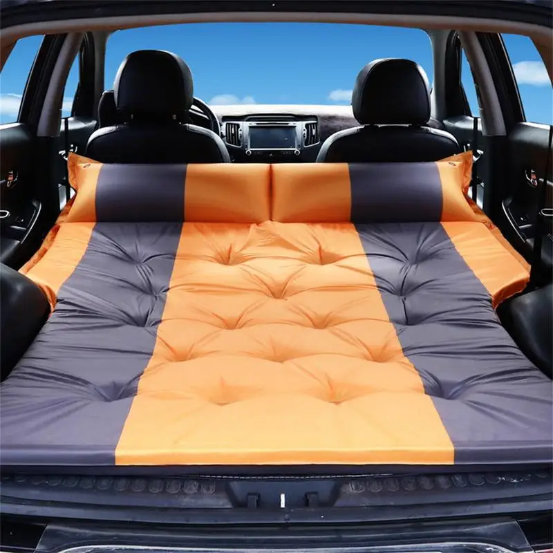 180*132*5cm Car Air Inflatable Travel Mattress 3pcs Set Auto Blow Up Camping Bed Outdoor Air Mattress Raised Airbed In The Car