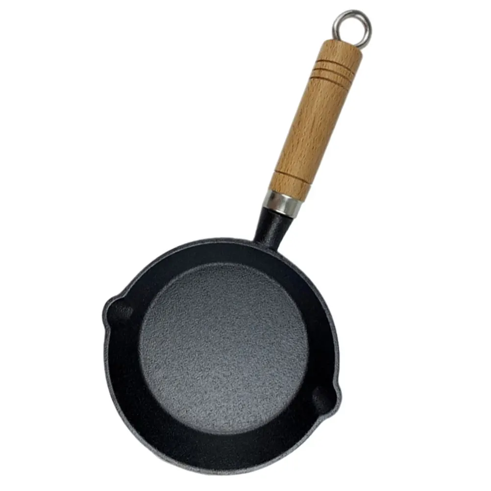

Mini Cast Iron Skillet Fry Egg Pan Small Cooking Pot Oil Heating Lightweight Kitchen Tool Egg Pancake Maker Tiny Frying