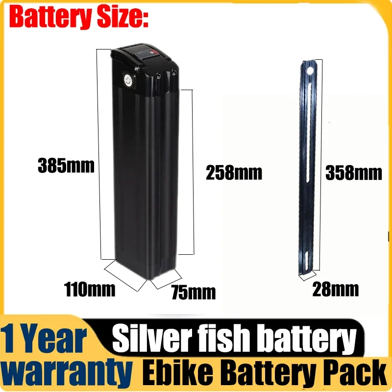 48V 13s5p Silver Fish Electric Bike 20ah 50ah Akku Accu Bafang 500w 800W1500w 30 40ah 35ah Bateria De Litio Lithium Battery