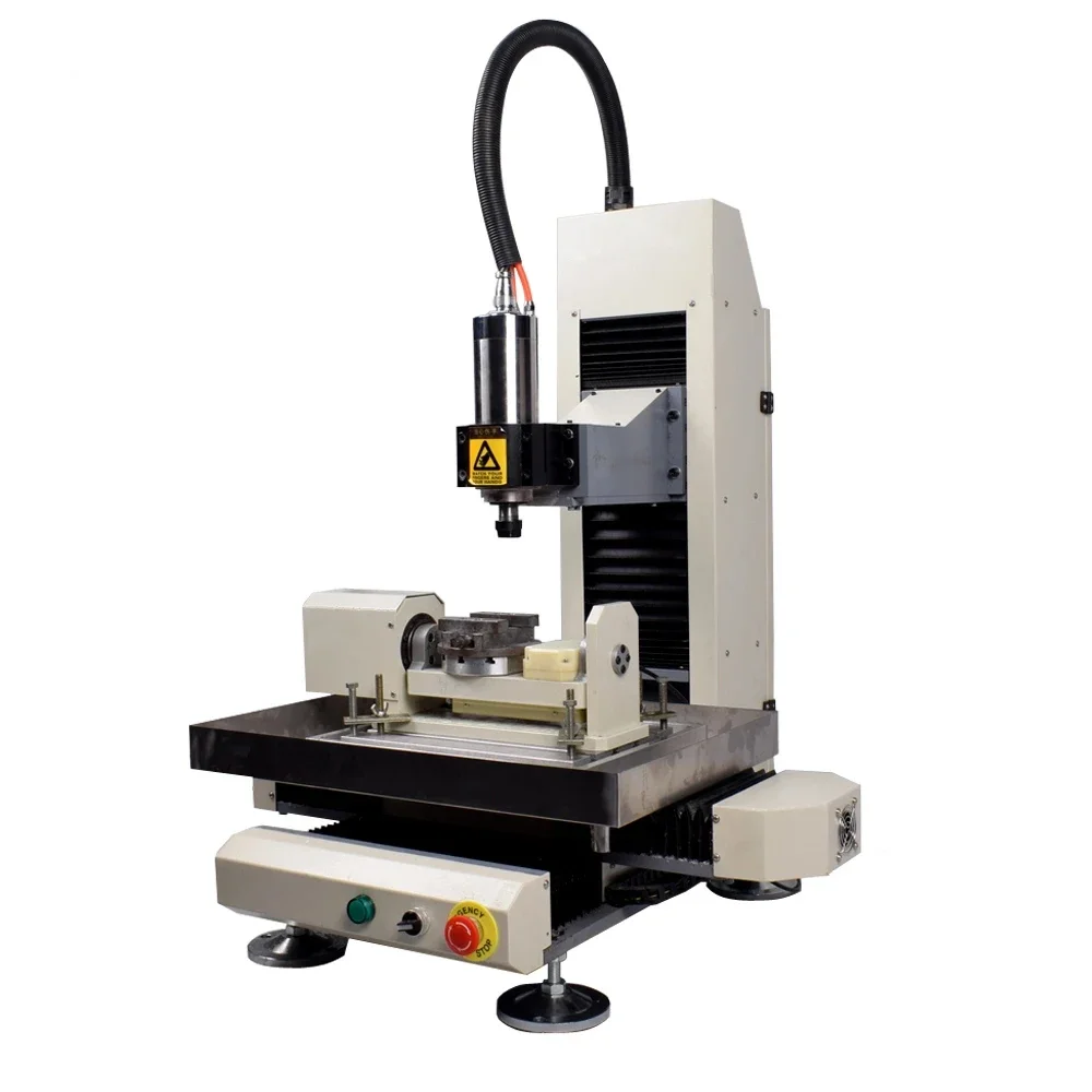 High accuracy linear guide desktop 5 axis cnc stainless steel engraving machine