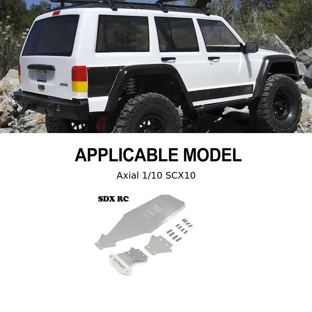 

RCGOFOLLOW Aluminum Alloy Frame Chassis Kit Rc Frame Chassis Kit For 1/10 1/7 Axial ARRMA TRX4 TRX6 SCX10 90046 INFRACTION