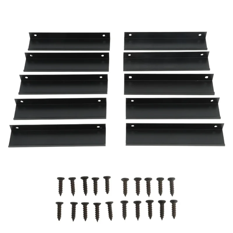 

10 шт., край шкафа из алюминиевого сплава, застежка типа G, скрытые ручки шкафа для кухонной двери, ящика шкафа