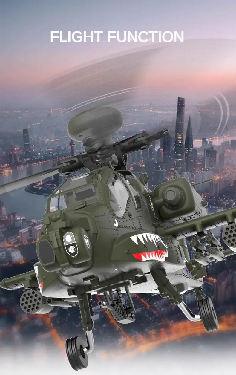 YXZNRC F11S Helicopter Apache GPS 2.4G 6-Axis Gyro 9CH