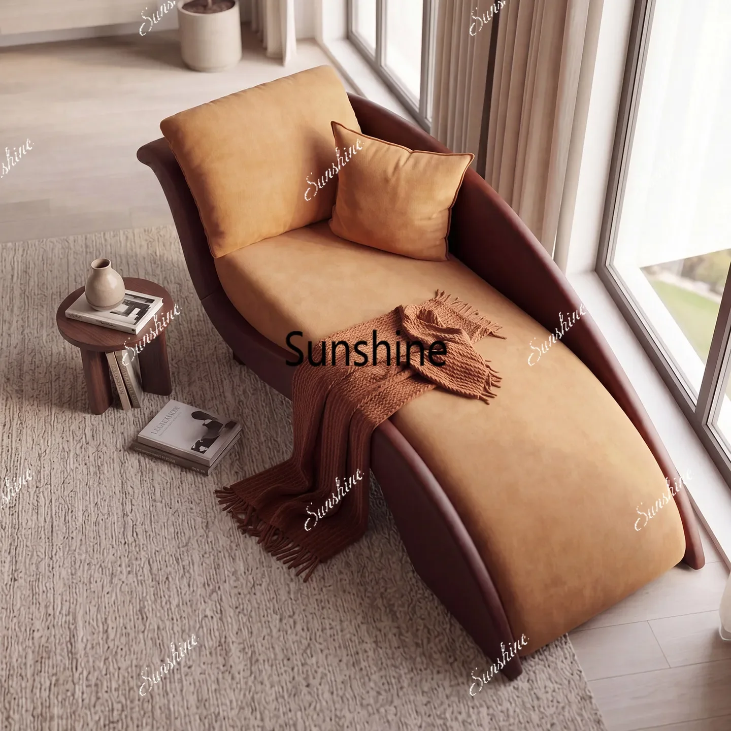 New Chinese style chaise longue hotel homestay chaise longue villa bedroom beauty couchTJ