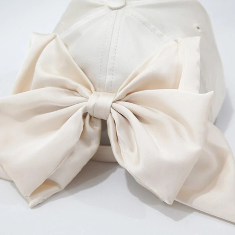 السفر جمع كبيرة الحجم Bowknot قبعة الرياضة في الهواء الطلق التخييم قبعات البيسبول امرأة رجل قابل للتعديل حجم الرأس قبعة الدراجات