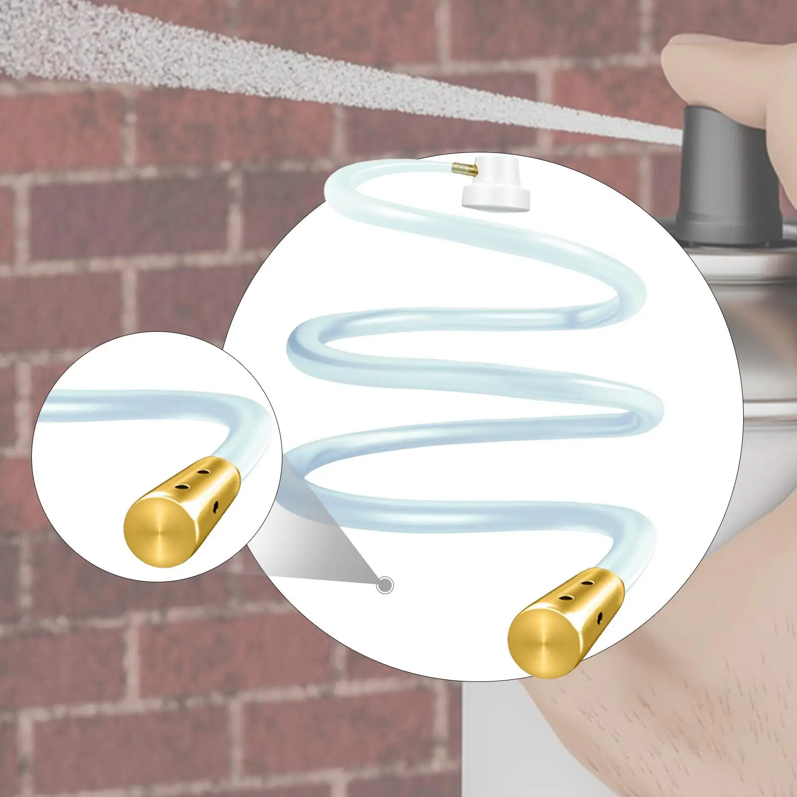 

Aerosol Extension Nozzle Spray Can Nozzle Accessories Flexible Hose for Auto Car Fluid Film Protection Car Paint