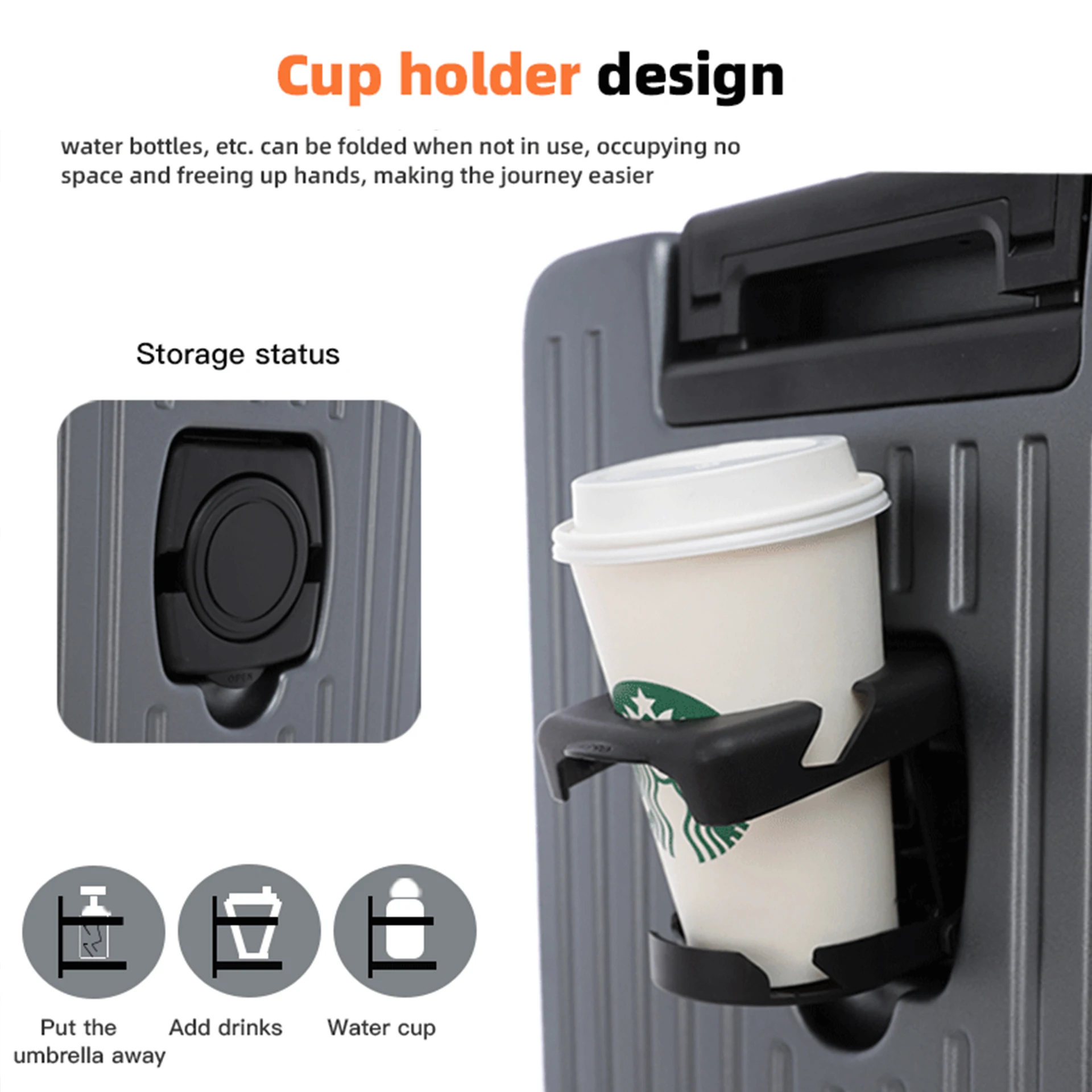 حقيبة SUSHIMU بسحاب أمامي جديدة ذات سعة كبيرة ووظائف متعددة. إنها حقيبة مقاس 20 بوصة للرجال،