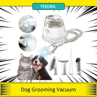 YISORA P20S 5-in-1 Dog Grooming Vacuum, Pet Hair Clipper, 1.2L Dust Box, Low Noise, Dog Cat Pet Hair Trimmer Tools For  Animals