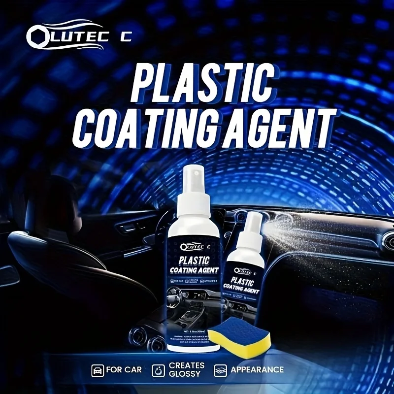 

Plastic Coating Agent for Cars, Plastic Restorer with UV Protection, Trim Shine for Plastic, Rubber, Ceramic Coating Finish