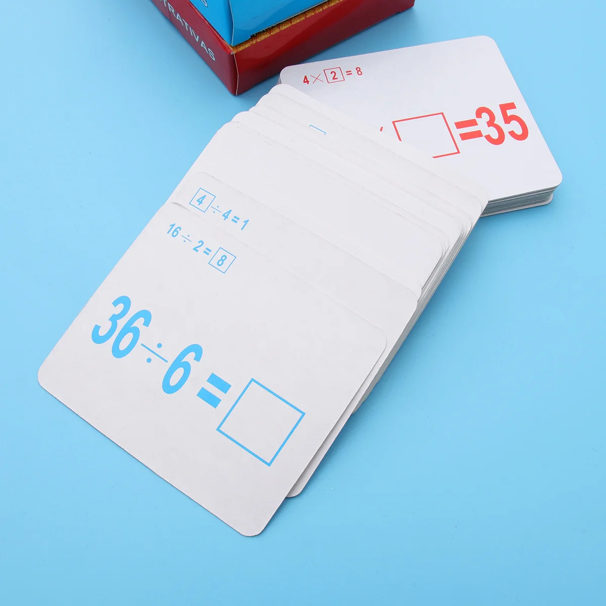 

54Pcs Kids Math Arithmetic Cards Multiplication Division Learning Tools Early Education Teaching Supplies Back to School Gift