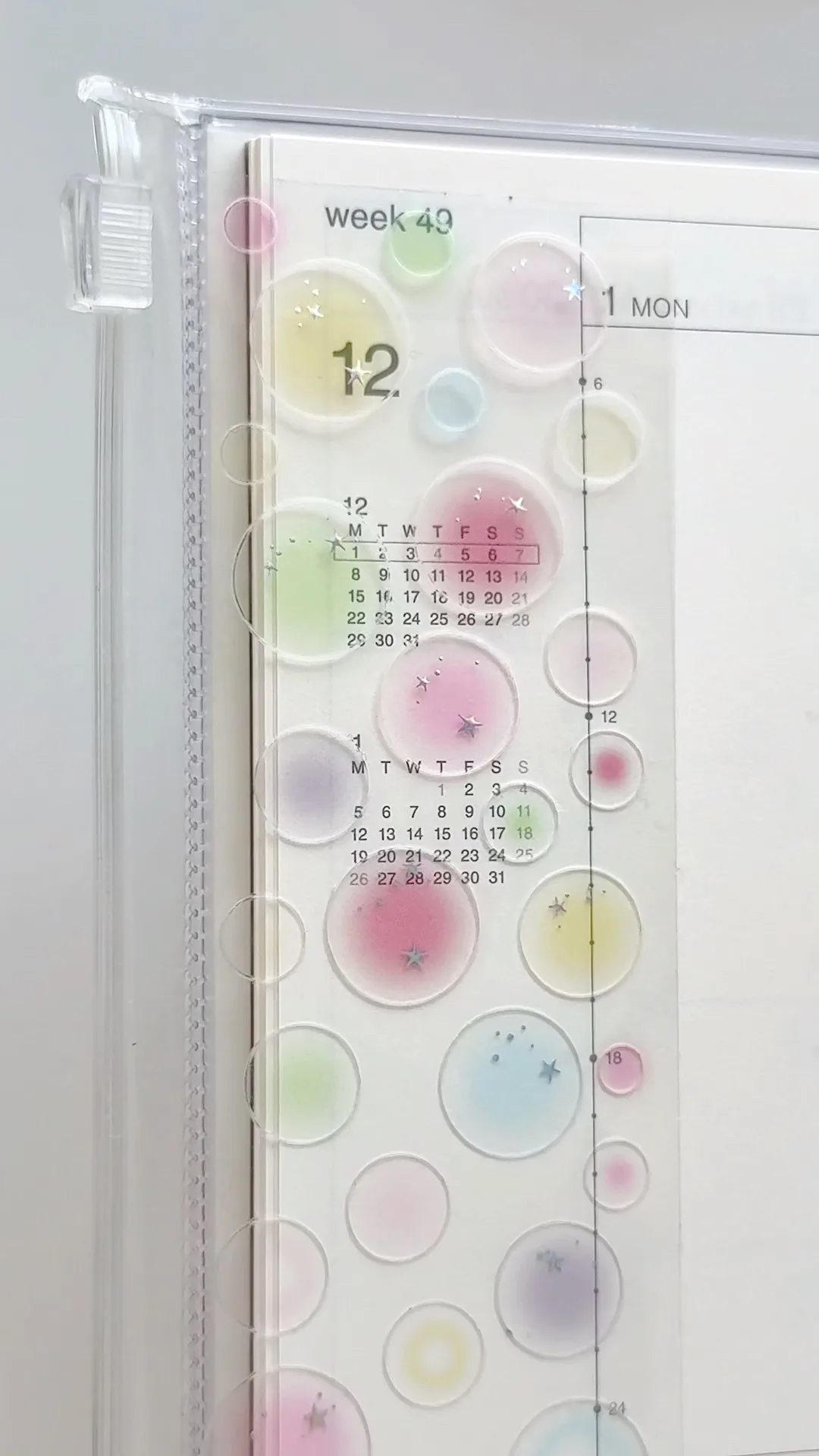 

Intomyvibe [Стеклянная бусина/Заключенная звезда] Попередний вырезанный рулон наклейки из синтетической бумаги