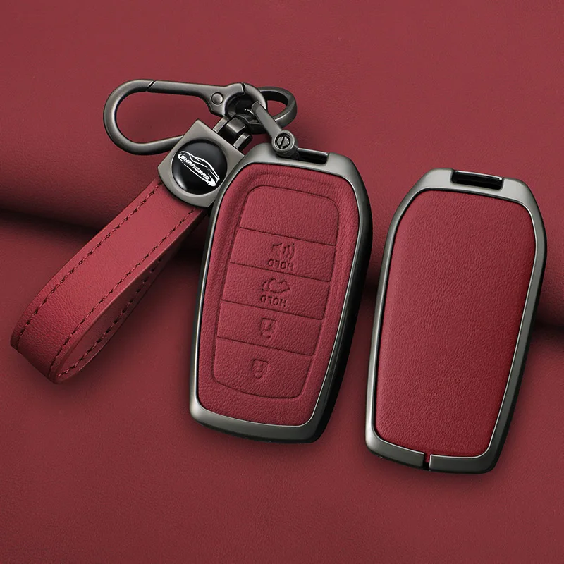 Car Remote Key Case Cover for Toyota GR RAV4 Crown Hilux Fortuner Corolla SE 2023 Camry Yaris Land Cruiser Prado Venza Accessory