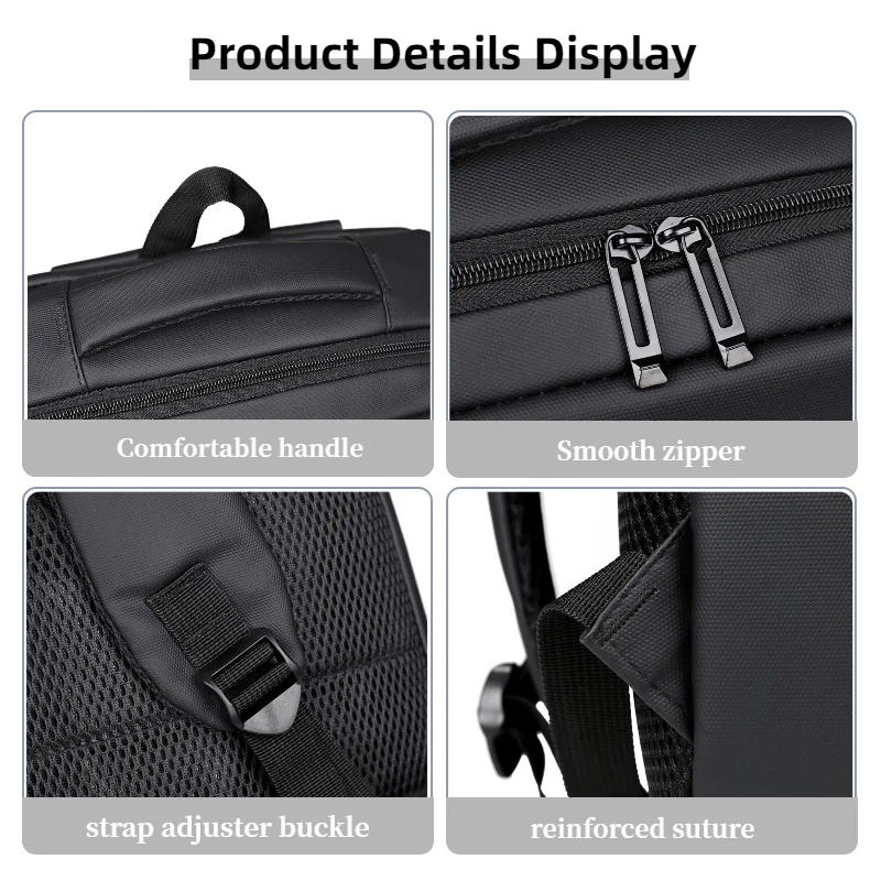 Multifunktionaler Business-Rucksack für Herren, große Kapazität, Platz für USB-Ladeanschlüsse, Business-Rucksack für Herren, Computer-Rucksack für Herren