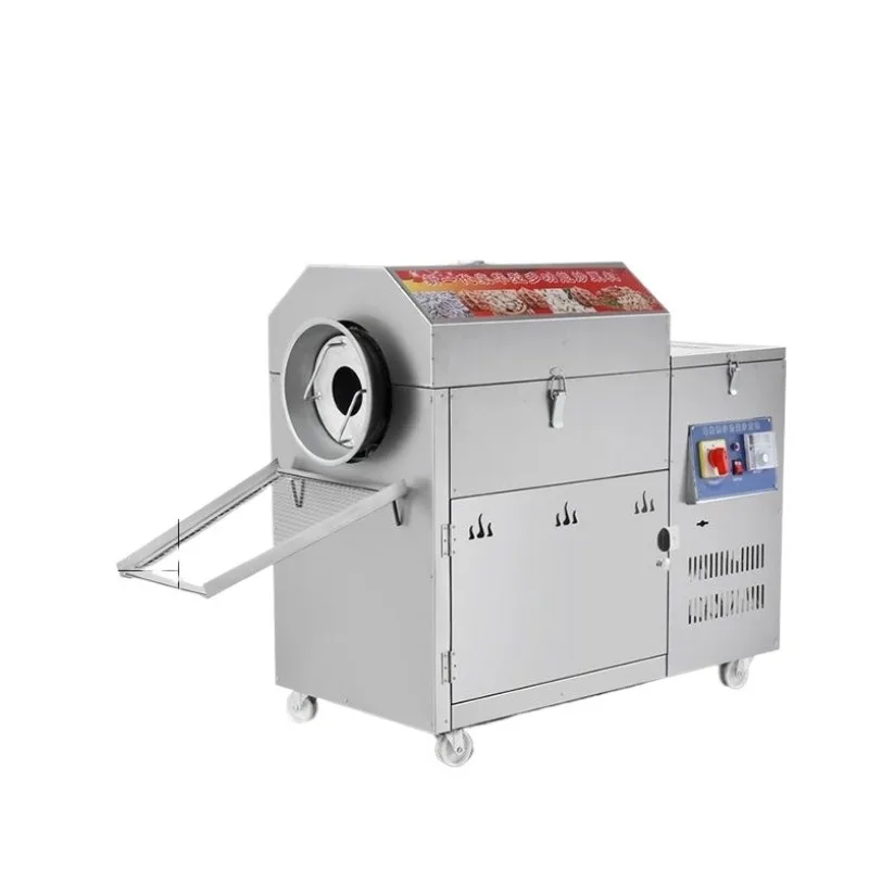 Complete Automatic Peanut Roaster And Peeled Machine peanuts Roasting And Peeling And Breaking Machine