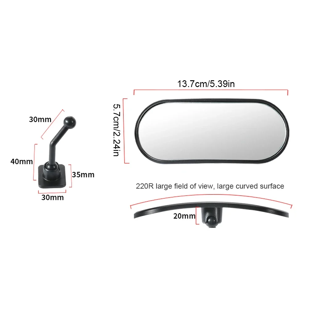

Baby Car Mirror Adhesive Mount Wide Angle Backseat Monitor Automotive Rearview Baby Observation Mirror for Windshield