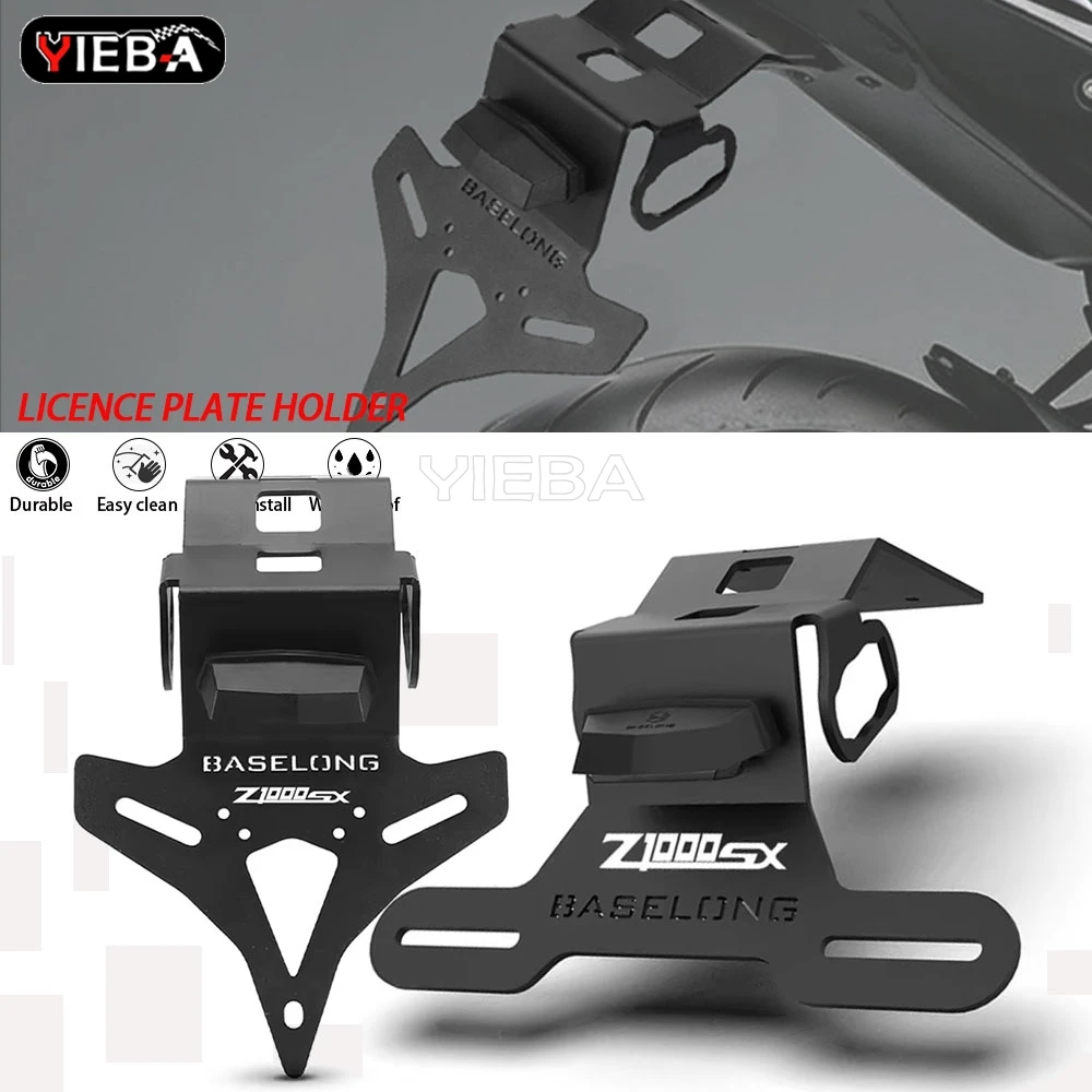 YIEBA For KAWASAKI NINJA 1000 SX 2016 2017 2018 -2020 2021 2022 2023 2024 Z1000SX License Plate Holder Bracket Tail Tidy Fender