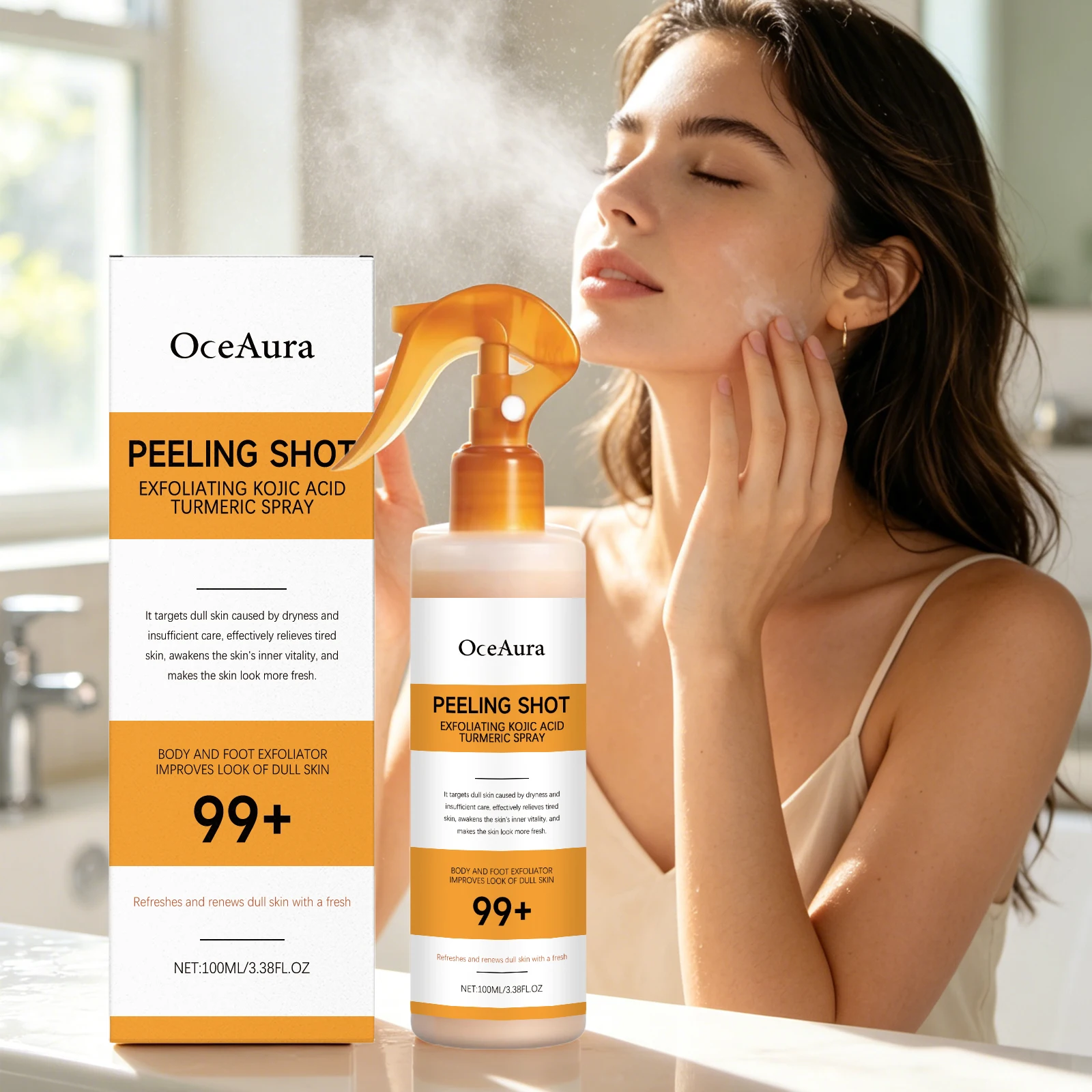 Skincare Glow Glowing - Kojic Acid Turmeric Spray Dead Skin