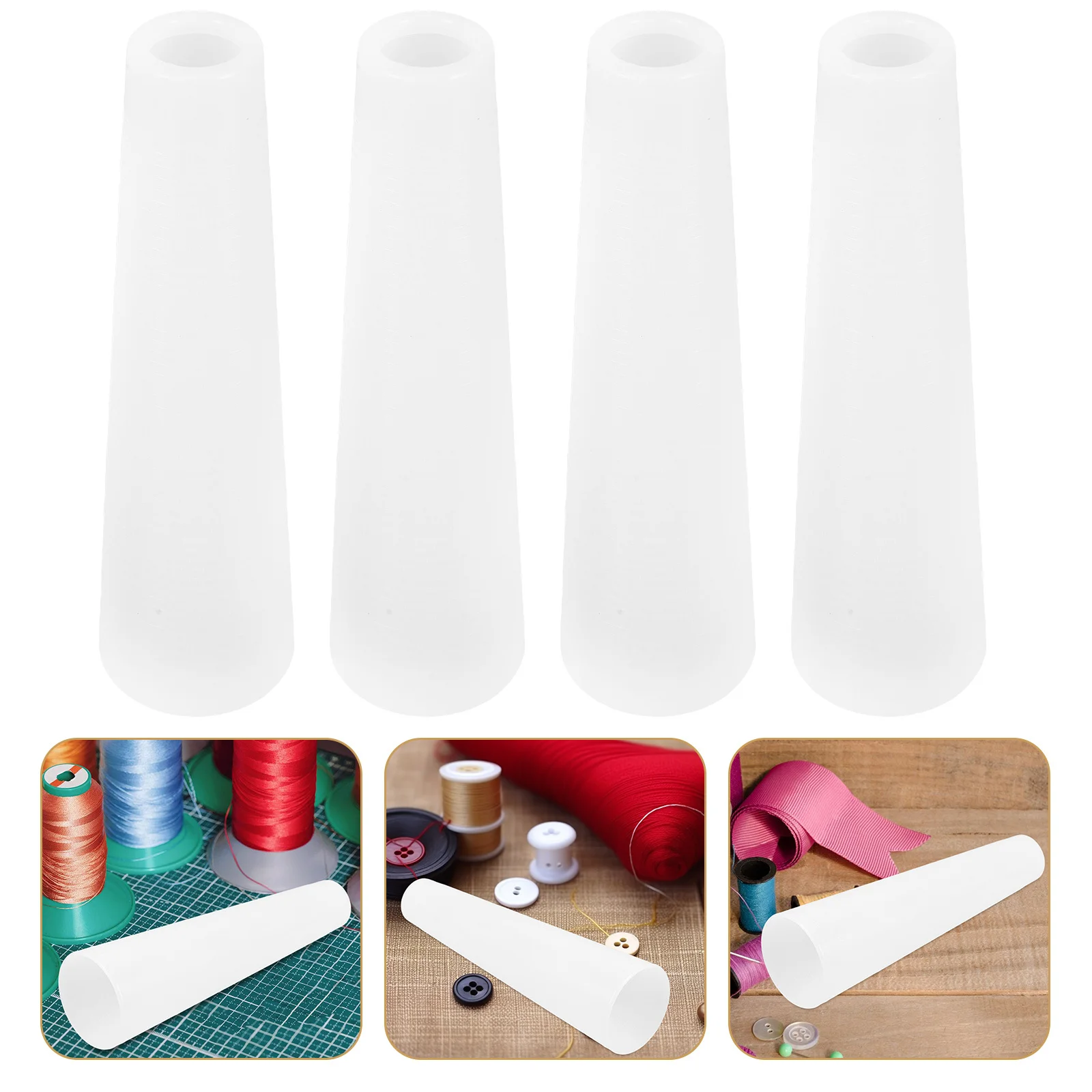 

10Pcs Plastic Yarn Winding Cones Durable Thread Tubes Sewing Bobbins Crochet Embroidery Craft Supplies Crochet Bobbins