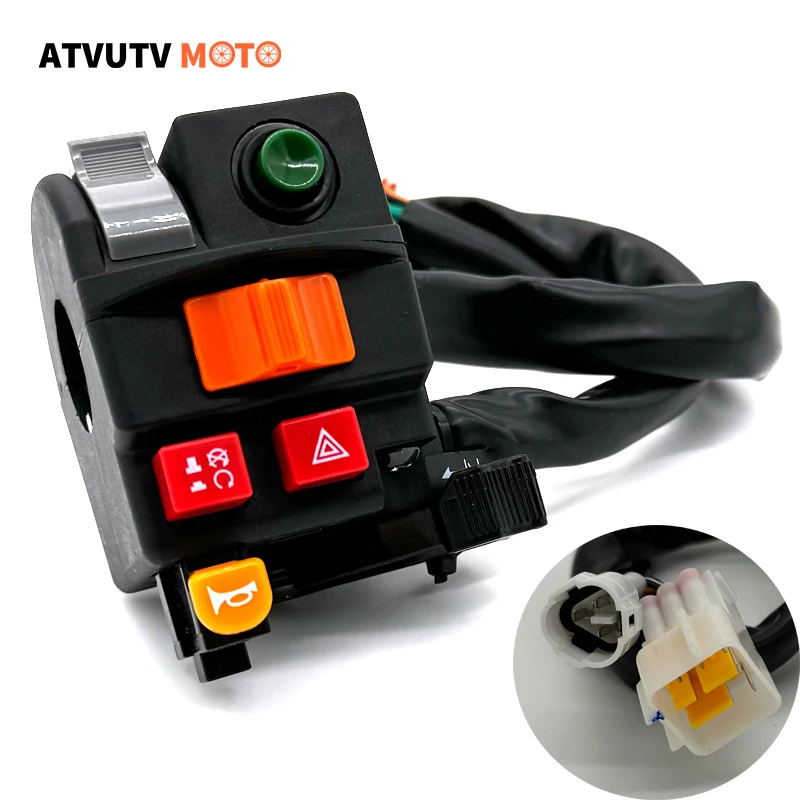 22mm Motorcycle Switches With Choke Motorbike Horn Button Turn Signal Electric Start  HeadLight Handlebar Controller Switch