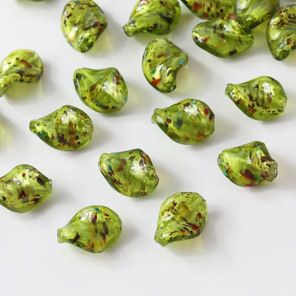 6PCS 20*15mm Irregular Glass Beads for Jewelry Making Necklace Supplies Findings DIY Handmade Bracelet Beaded Accessories