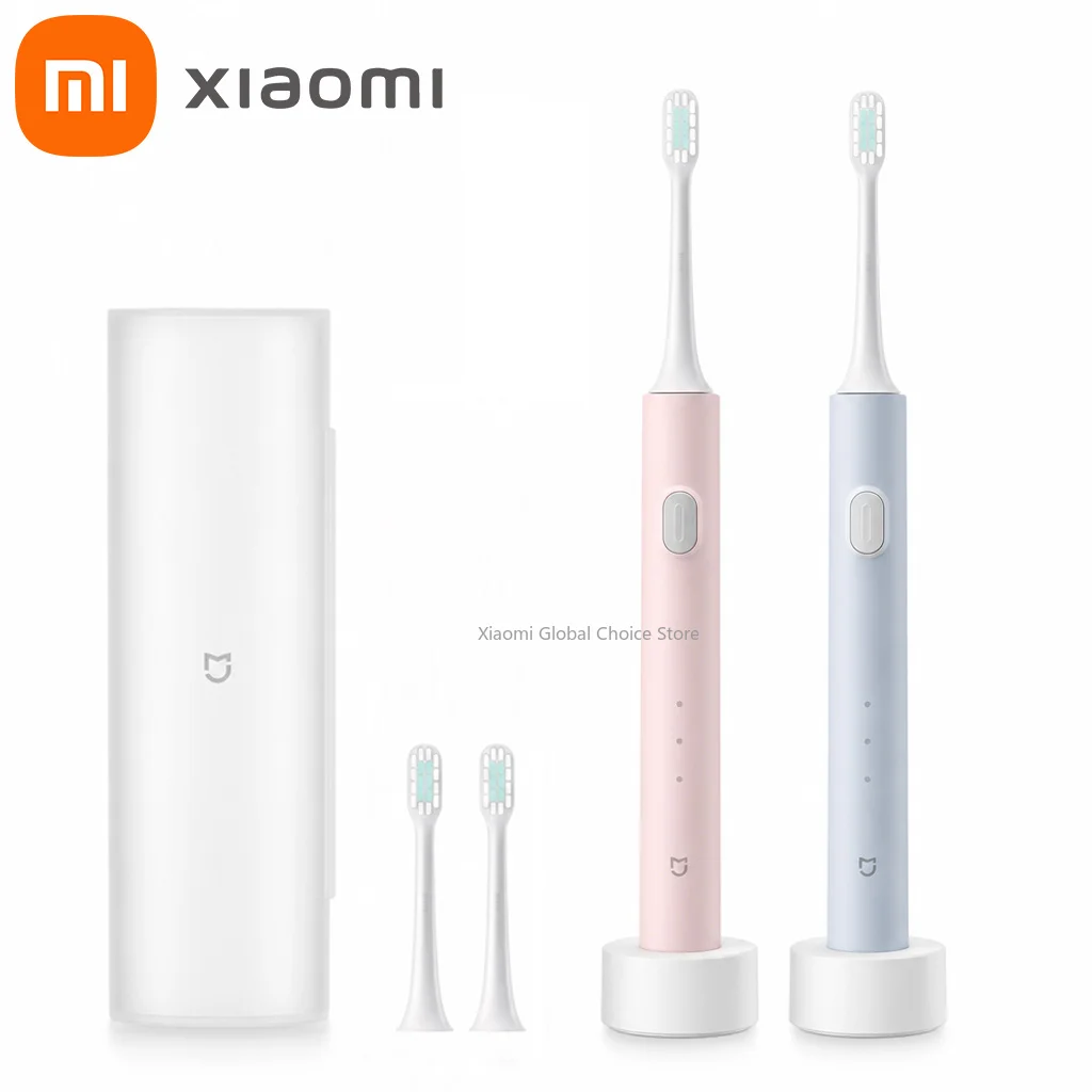 

Xiaomi T200C Sonic Electric Toothbrush Set 2 Mode 2 Brush Heads Whitening Toothbrush USB‑C 25 Day Battery IPX7 Waterproof Smart